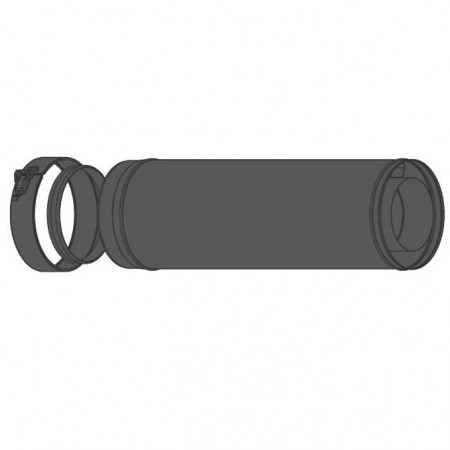 Faber MV-rør 50cm Sort ø150/100mm