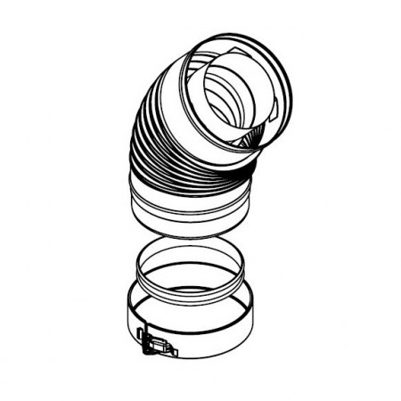 Faber MV-bend 45° ø200/130mm