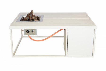 Happy Cocooning Hvit Aluminiumsbord Utstillingsmodell/ med Ny brenner!