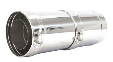 Faber avgass MV-rør Justerbar, kort, ø150/100mm, Justerbar 28-39,5cm